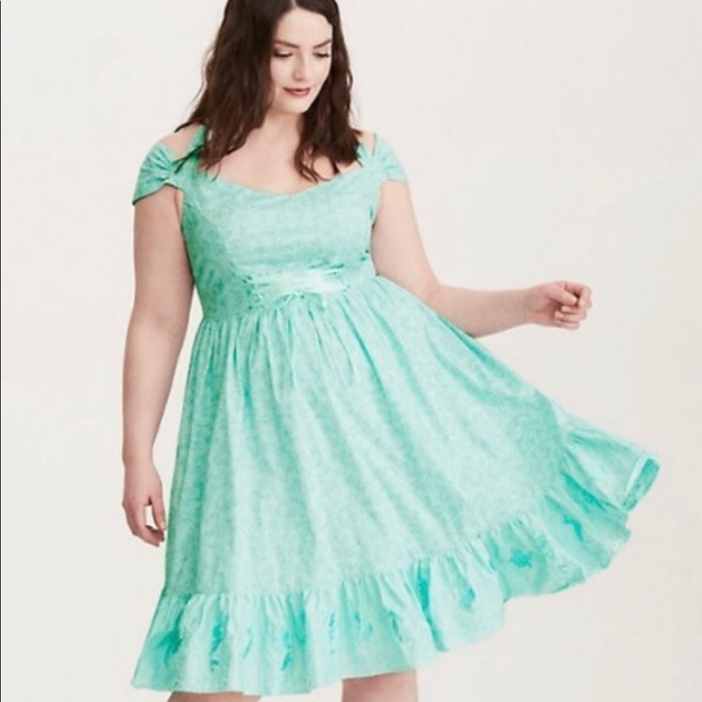 Torrid Ariel The Little Mermaid Dress New With Tag